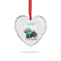 Boys Happy Easter Bunny Monster Truck Heart Crystal Glass Ornament Eggs Cool Rabbit Car Lovers Toddler - Wonder Print Shop