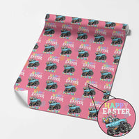Boys Happy Easter Bunny Monster Truck Wrapping Paper Roll Eggs Cool Rabbit Car Lovers Toddler