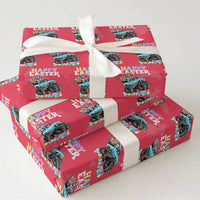 Boys Happy Easter Bunny Monster Truck Wrapping Paper Roll Eggs Cool Rabbit Car Lovers Toddler