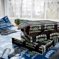 Brasil Flag Brazil Soccer Football Fan Wrapping Paper Roll