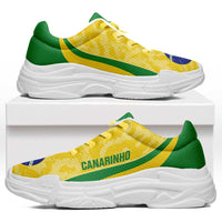 Brazil 2026 Football Chunky Sneakers Go Selecao Grunge Curve Stylized - Wonder Print Shop