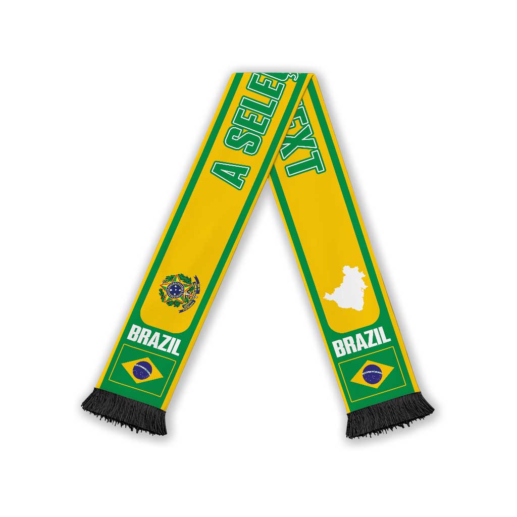 Brazil 2026 Football Personalized Soccer Scarf Vamos Selecao