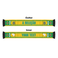 Brazil 2026 Football Personalized Soccer Scarf Vamos Selecao