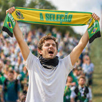 Brazil 2026 Football Personalized Soccer Scarf Vamos Selecao