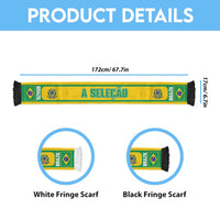 Brazil 2026 Football Personalized Soccer Scarf Vamos Selecao