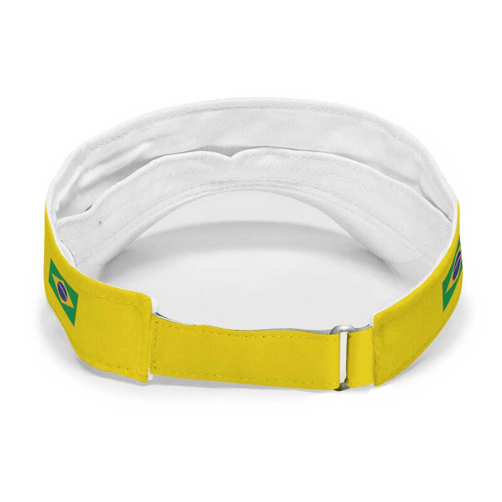 Brazil 2026 Football Sun Visor Cap Vamos Selecao