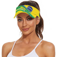 Brazil 2026 Football Sun Visor Cap Vamos Selecao