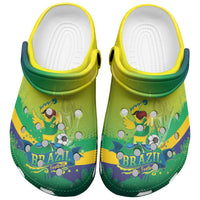 Brazil Football 2026 Clogs Shoes Come On Selecao Brasil Parrot Mascot