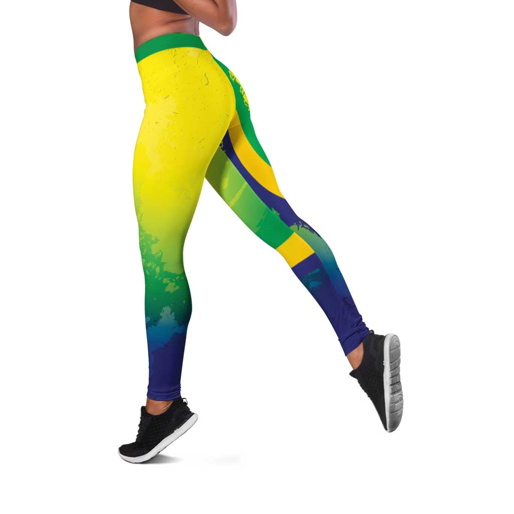 Brazil Football 2026 Leggings Come On Selecao Brasil Parrot Mascot