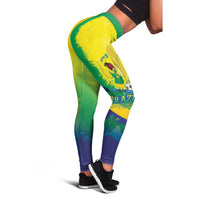 Brazil Football 2026 Leggings Come On Selecao Brasil Parrot Mascot