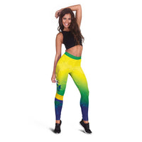 Brazil Football 2026 Leggings Come On Selecao Brasil Parrot Mascot