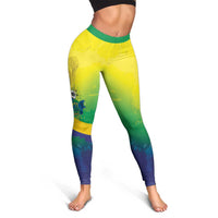 Brazil Football 2026 Leggings Come On Selecao Brasil Parrot Mascot