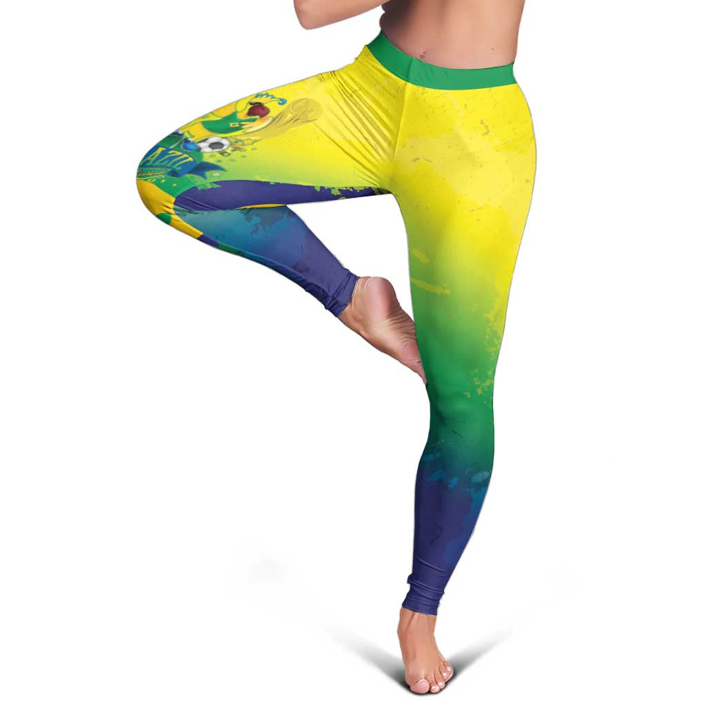 Brazil Football 2026 Leggings Come On Selecao Brasil Parrot Mascot
