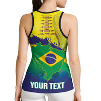 Brazil Football 2026 Personalized Hollow Tank Top Come On Selecao Brasil Parrot Mascot