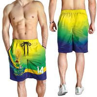 Brazil Football 2026 Personalized Shorts for Men Come On Selecao Brasil Parrot Mascot