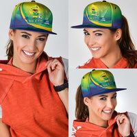 Brazil Football 2026 Snapback Cap Come On Selecao Brasil Parrot Mascot