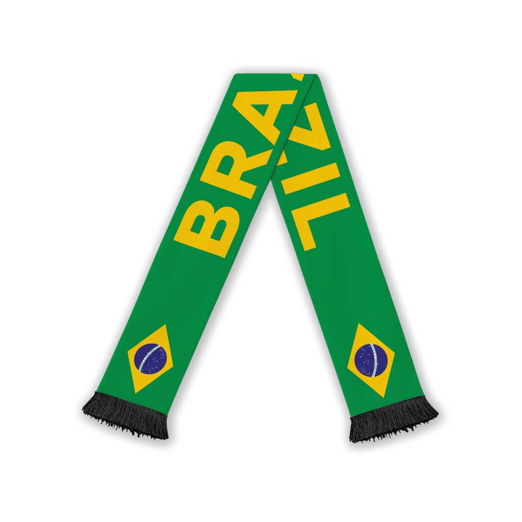 Brazil Football 2026 Soccer Scarf Flag Style