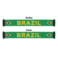 Brazil Football 2026 Soccer Scarf Flag Style