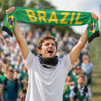 Brazil Football 2026 Soccer Scarf Flag Style