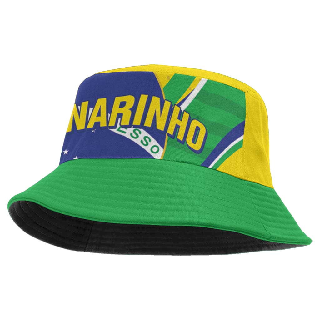 Brazil Football Bucket Hat Vamos Canarinho