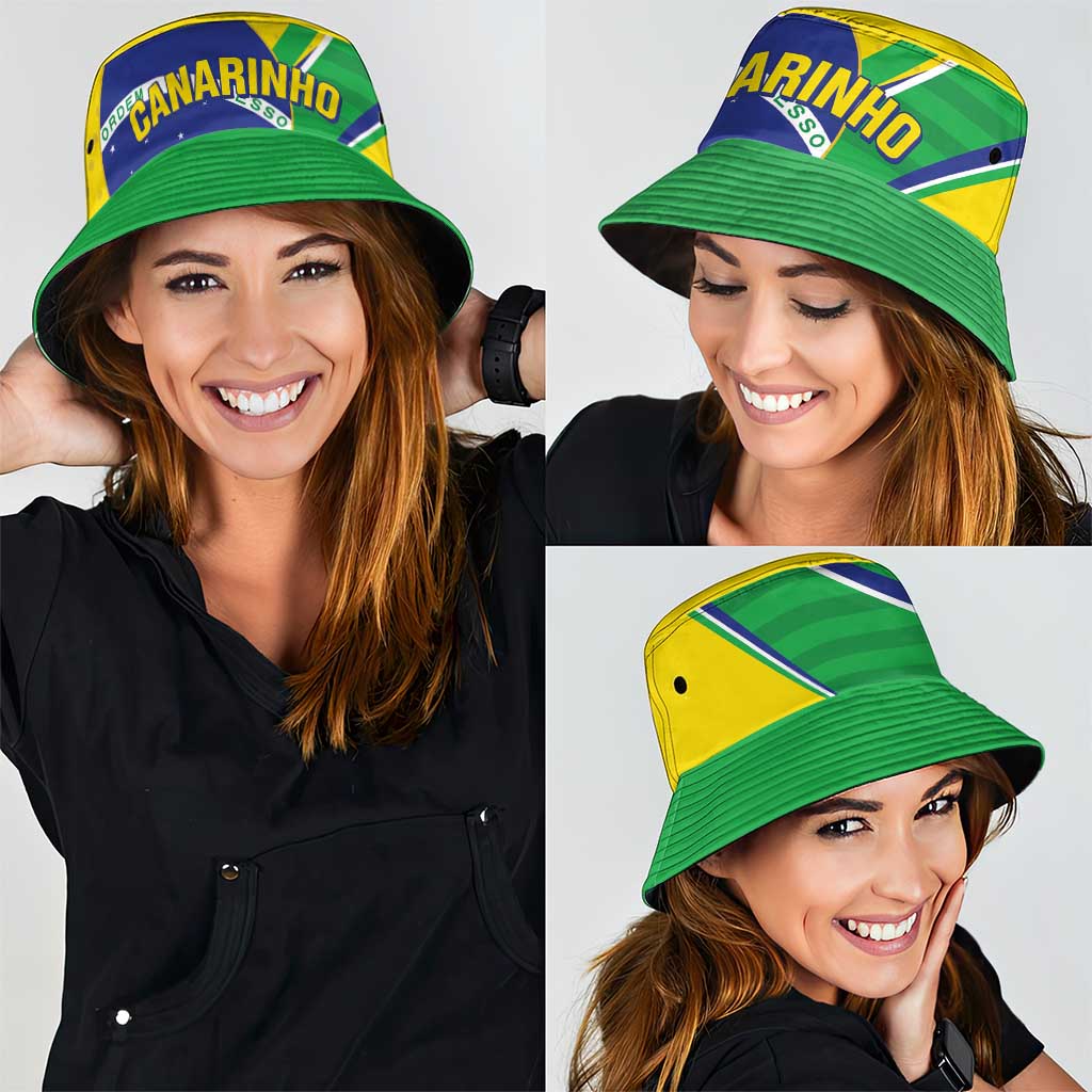 Brazil Football Bucket Hat Vamos Canarinho