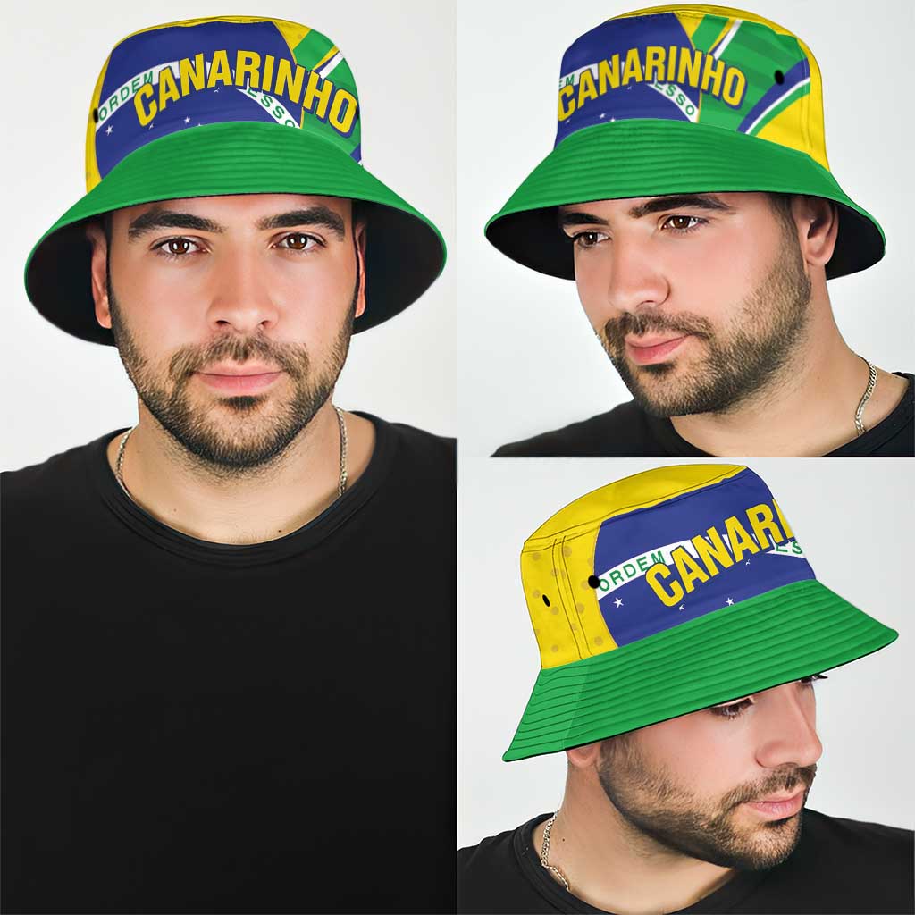 Brazil Football Bucket Hat Vamos Canarinho