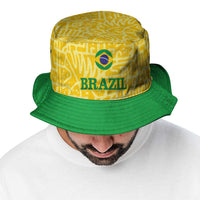 Brazil Football Bucket Hat Vamos Selecao - Yellow