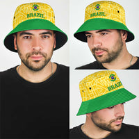 Brazil Football Bucket Hat Vamos Selecao - Yellow