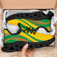 Brazil Football Clunky Sneakers Flag-Inspired Curve Style