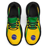 Brazil Football Clunky Sneakers Flag-Inspired Curve Style
