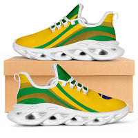Brazil Football Clunky Sneakers Flag-Inspired Curve Style
