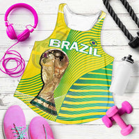 Brazil Football Custom Women Racerback Tank 2026 Canarinha Go Champions