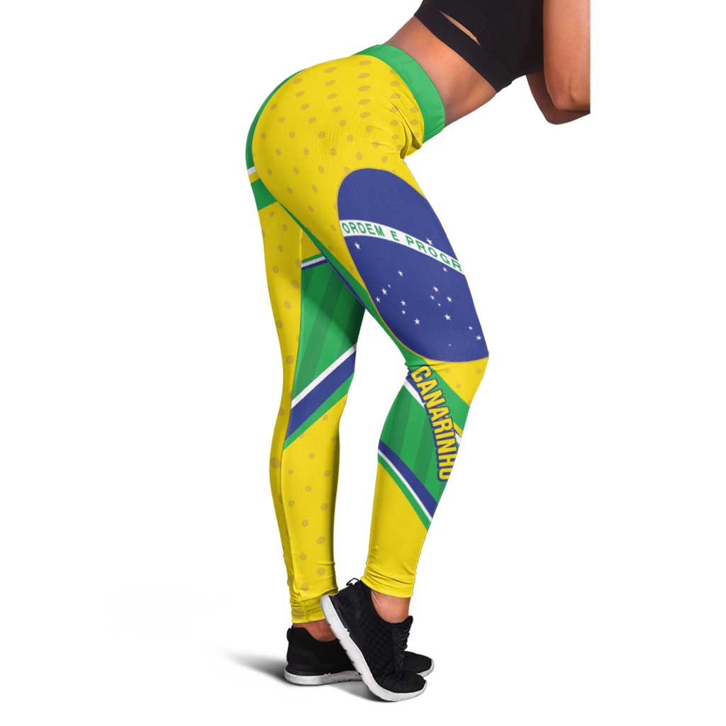 Brazil Football Leggings Vamos Canarinho