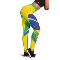 Brazil Football Leggings Vamos Canarinho
