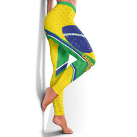 Brazil Football Leggings Vamos Canarinho