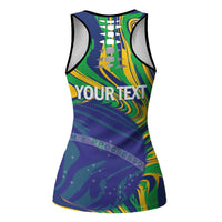 Brazil Football Personalized Hollow Tank Top 2026 Vamos Brasil Marble Pattern