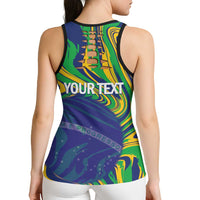Brazil Football Personalized Hollow Tank Top 2026 Vamos Brasil Marble Pattern