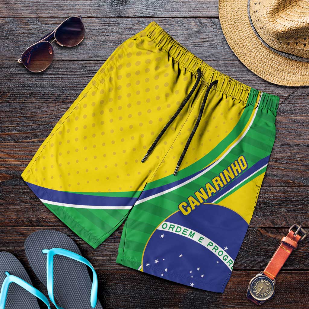 Brazil Football Shorts for Men Vamos Canarinho