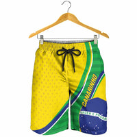 Brazil Football Shorts for Men Vamos Canarinho