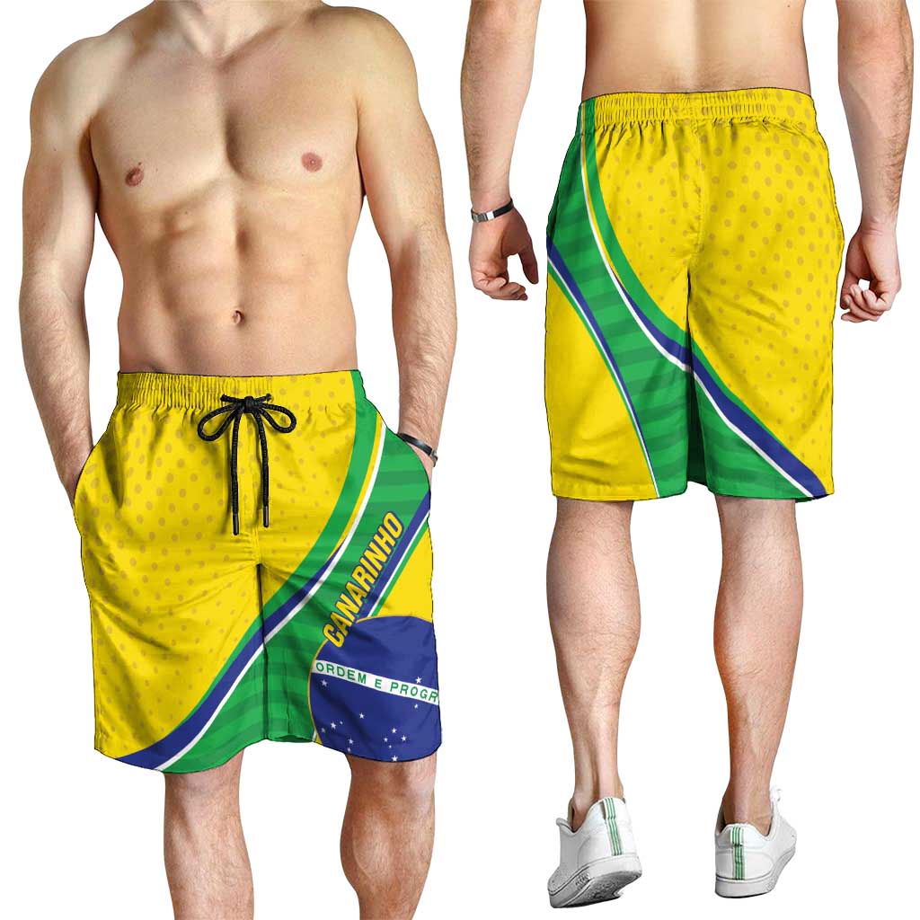 Brazil Football Shorts for Men Vamos Canarinho