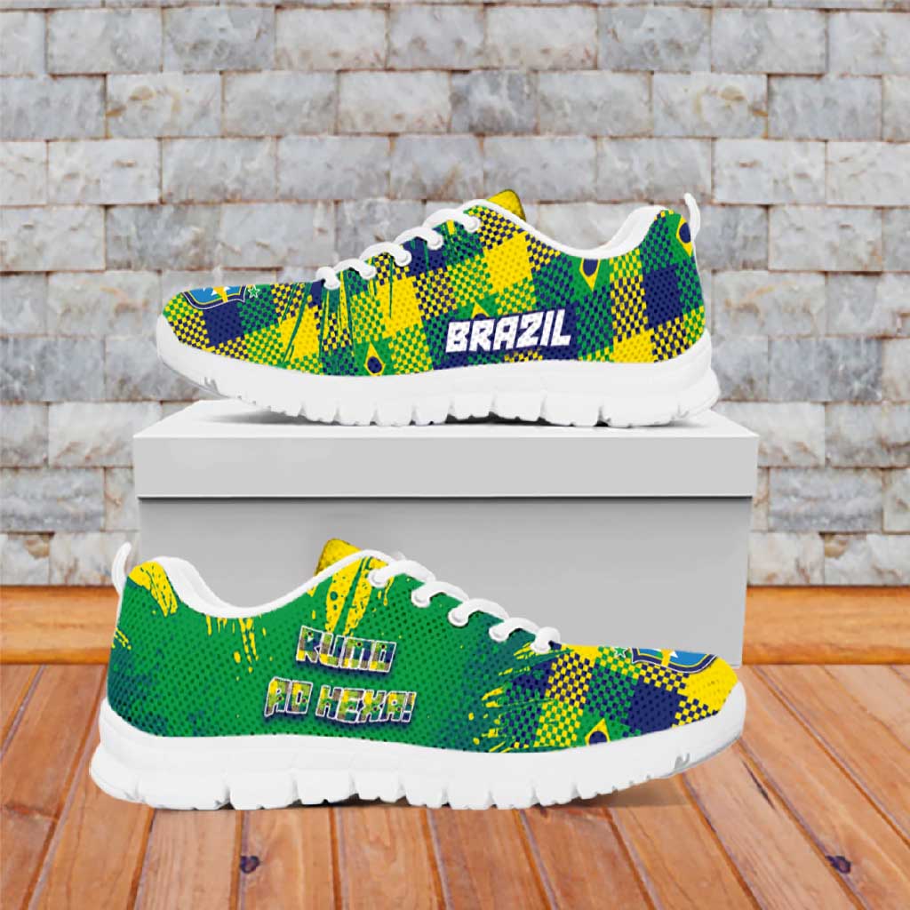 Brazil Football Sneakers Rumo Ao Hexa Grunge Style
