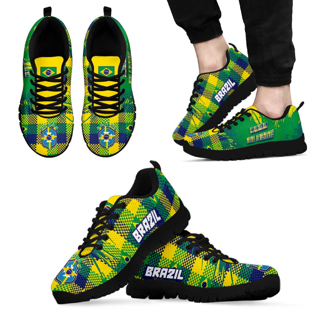 Brazil Football Sneakers Rumo Ao Hexa Grunge Style