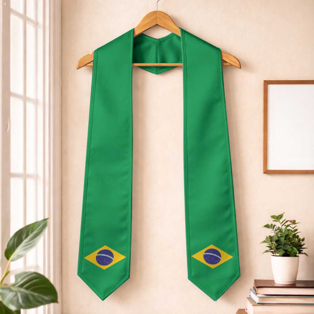 Brazil Graduation Stole Flag Style