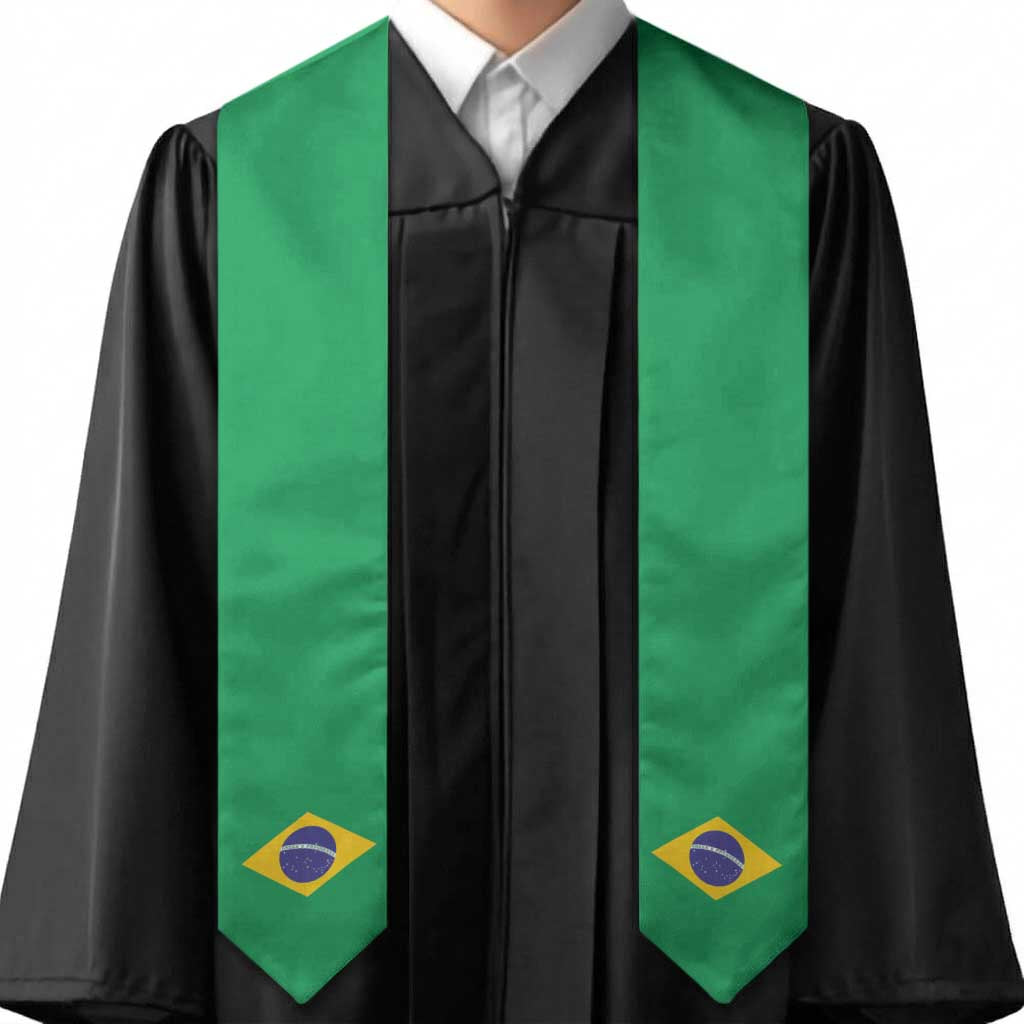 Brazil Graduation Stole Flag Style