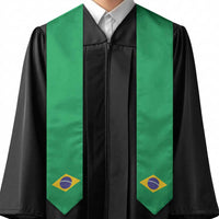 Brazil Graduation Stole Flag Style