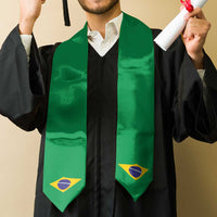 Brazil Graduation Stole Flag Style