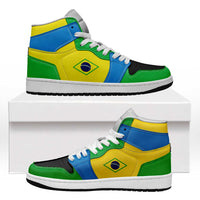 Brazil High Sneakers AJ1 Classic National Flag Style - Wonder Print Shop