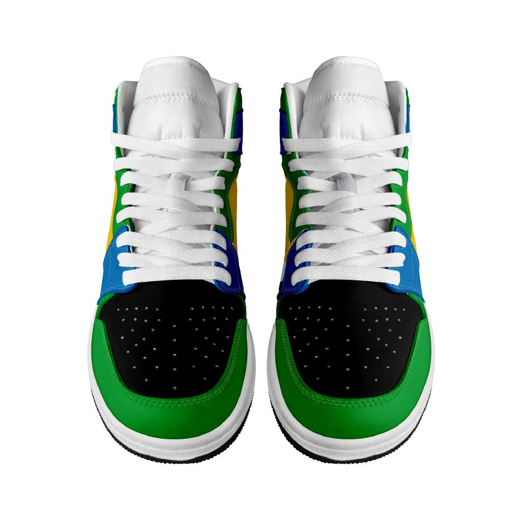 Brazil High Sneakers AJ1 Classic National Flag Style - Wonder Print Shop