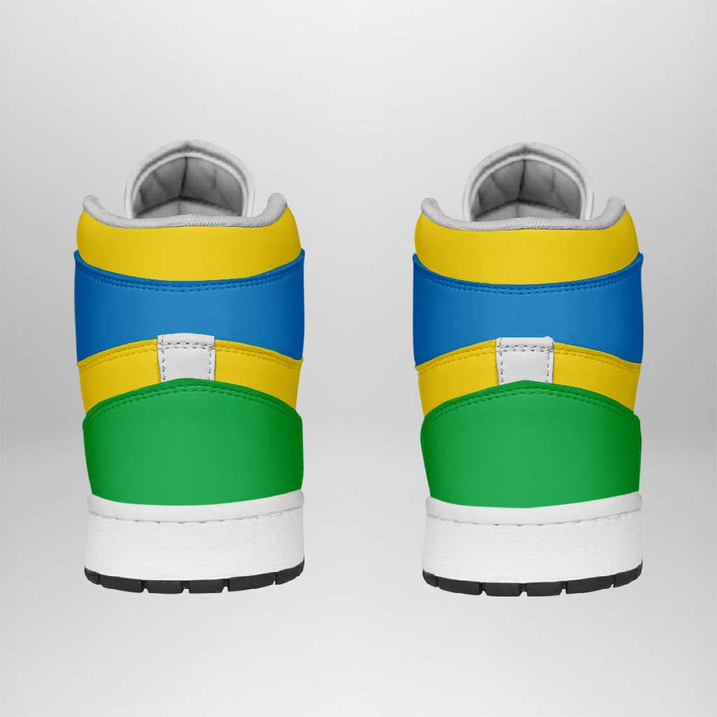 Brazil High Sneakers AJ1 Classic National Flag Style - Wonder Print Shop