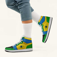 Brazil High Sneakers AJ1 Classic National Flag Style - Wonder Print Shop